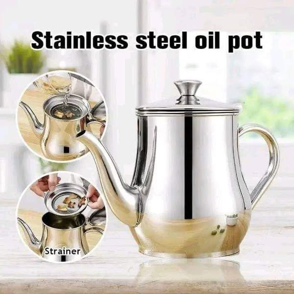 Stainless Steel Oil Pot। Multipurpose