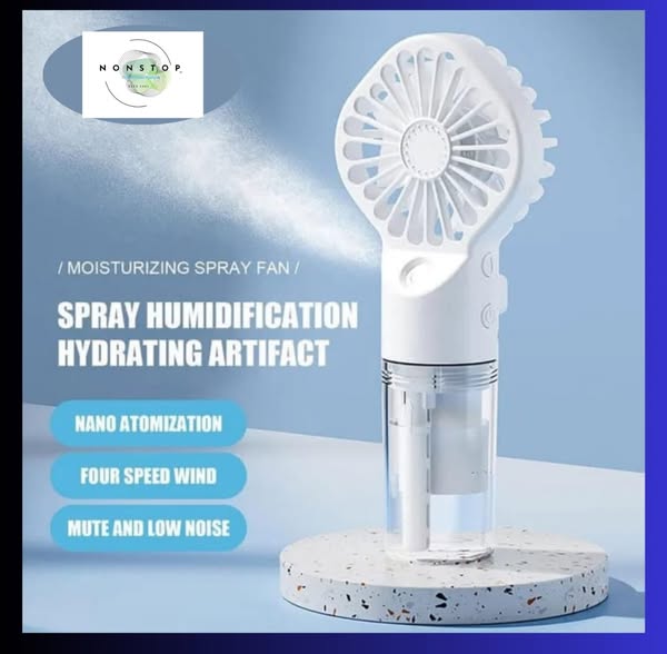 Handheld Mist Fan Portable USB Rechargeable Fan