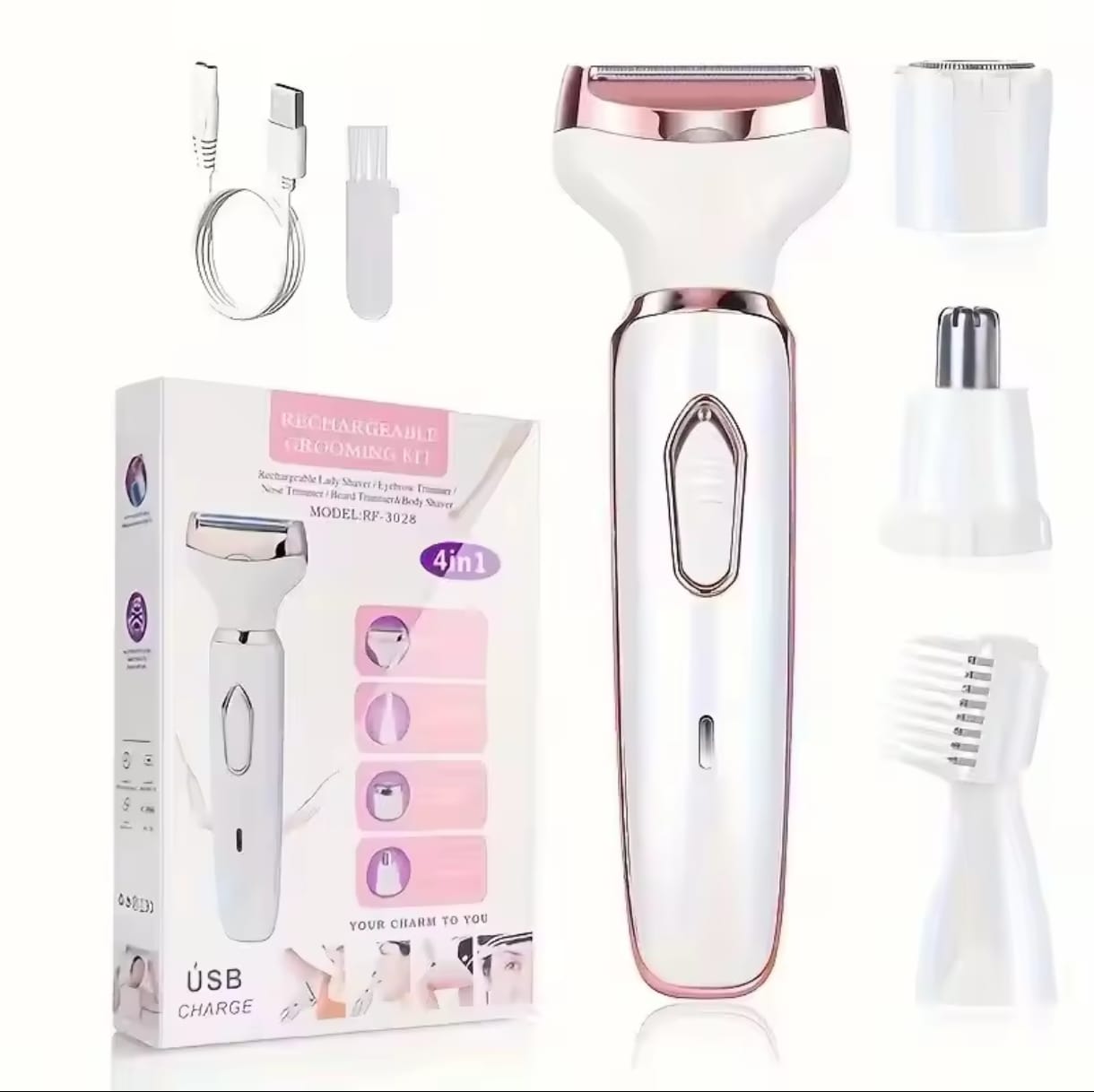Unisex 4-in-1 Body Hair Remover